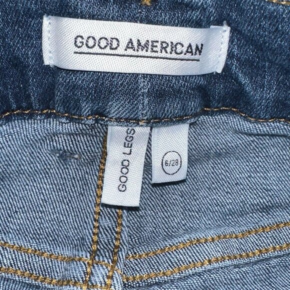 Good‎ American Good Legs Skinny Blue Denim Jeans Size 6/28 - Picture 5 of 6
